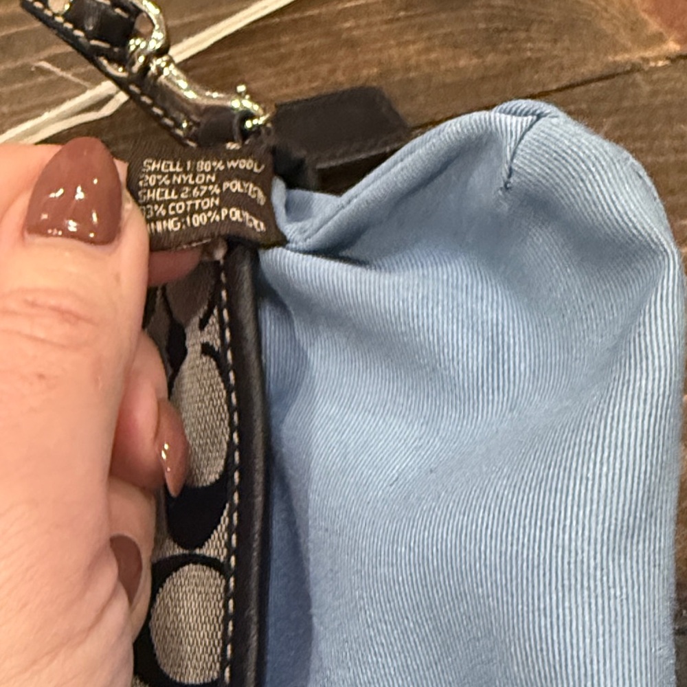 Coach*Rare*Signature C Canvas, Tweed & Leather Trim Soho Wristlet/Wallet (EUC) - Picture 15 of 16